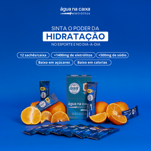 Água na Caixa +Eletrólitos® - Repositor de Eletrólitos em pó G3X