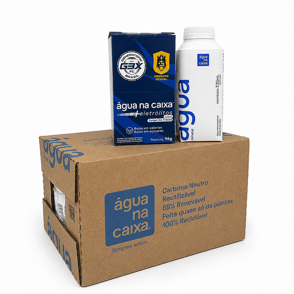 Kit Display de Eletrólitos de Tangerina Freeze + Pack Agua 330ml
