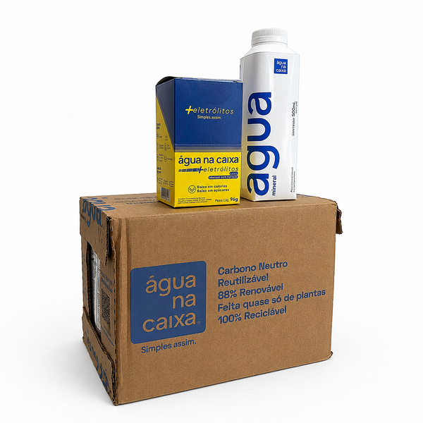 Kit Display de Eletrólitos de Abacaxi com Hortelã + Pack Agua 500ml