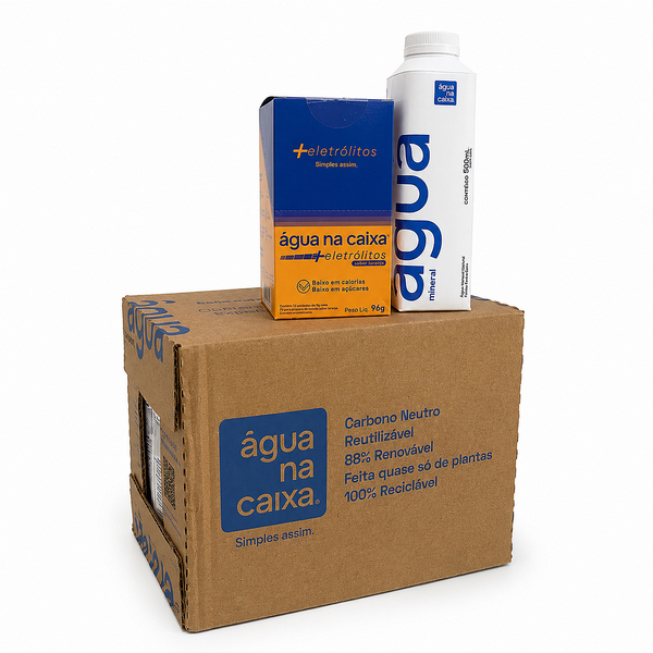 Kit Display de Eletrólitos de Laranja + Pack Agua 500ml