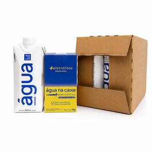 Kit Display de Eletrólitos de Abacaxi com Hortelã + Pack Agua Prisma 500ml