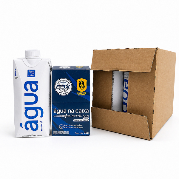 Kit Display de Eletrólitos de Tangerina Freeze + Pack Agua Prisma 500ml