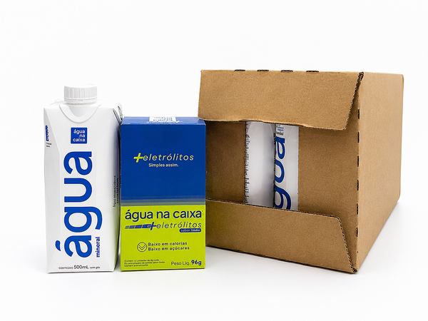 Kit Display de Eletrólitos de LImão + Pack Agua Prisma 500ml
