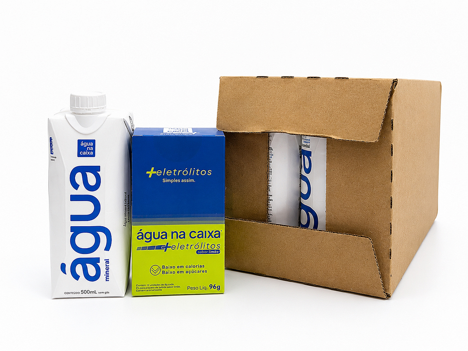 Kit Display de Eletrólitos de LImão + Pack Agua Prisma 500ml