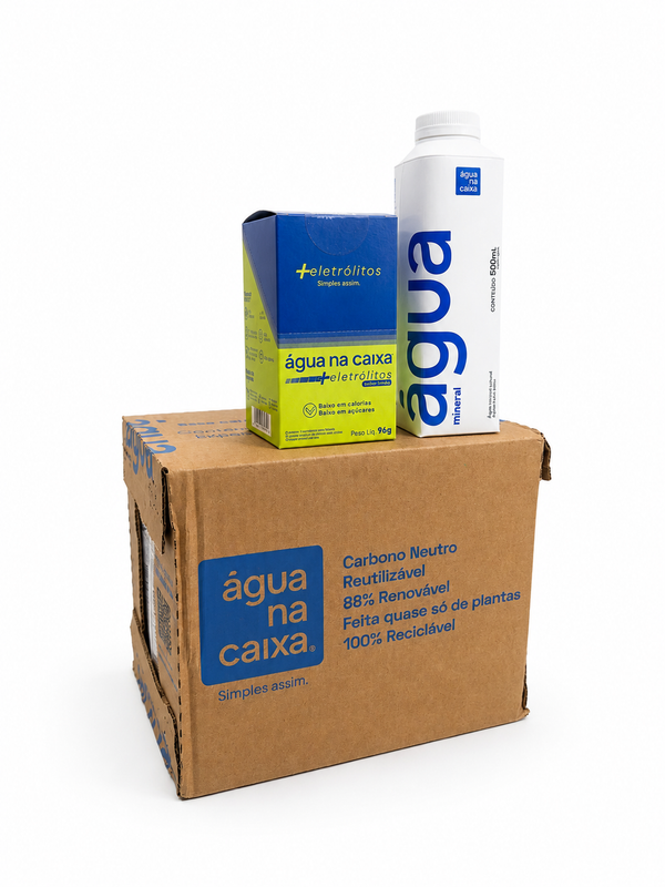 Kit Display de Eletrólitos de Limão + Pack Agua 500ml