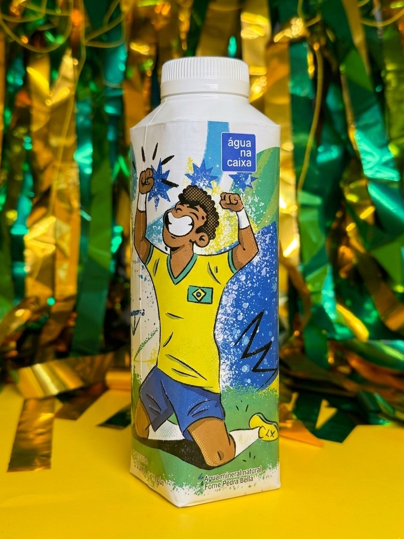 Agua na Caixa 500ml - Edição Futebol - 12 Unidades