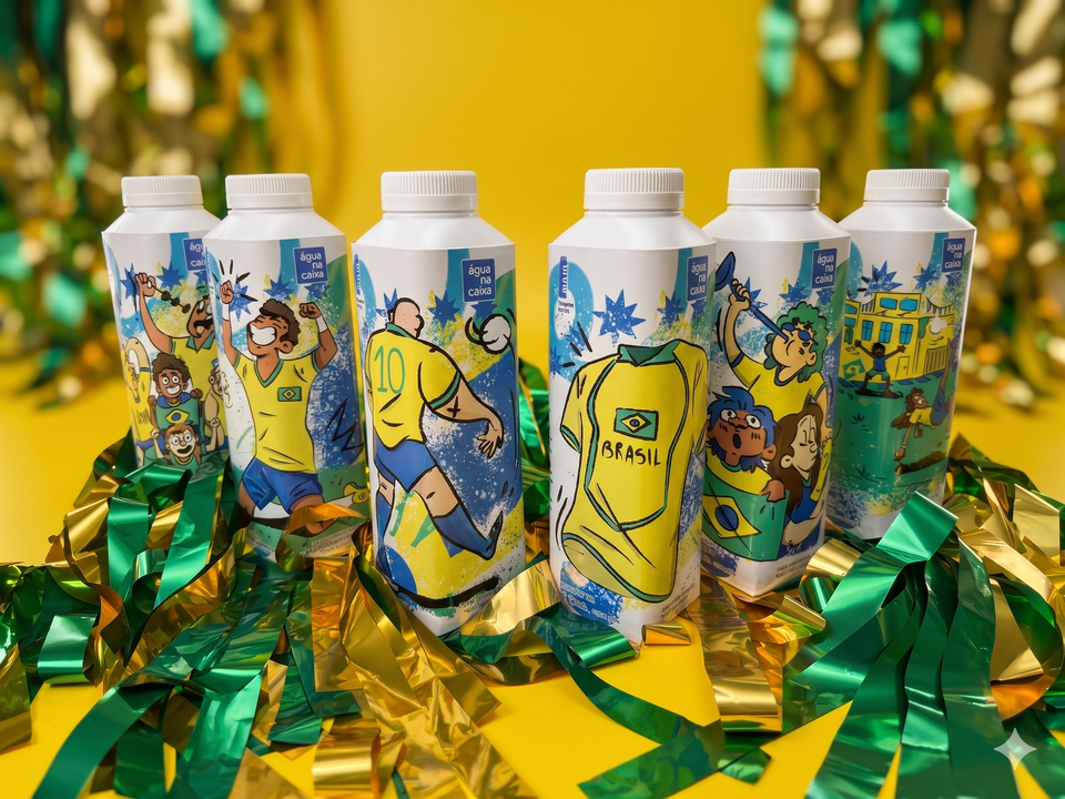 Agua na Caixa 500ml - Edição Futebol - 12 Unidades