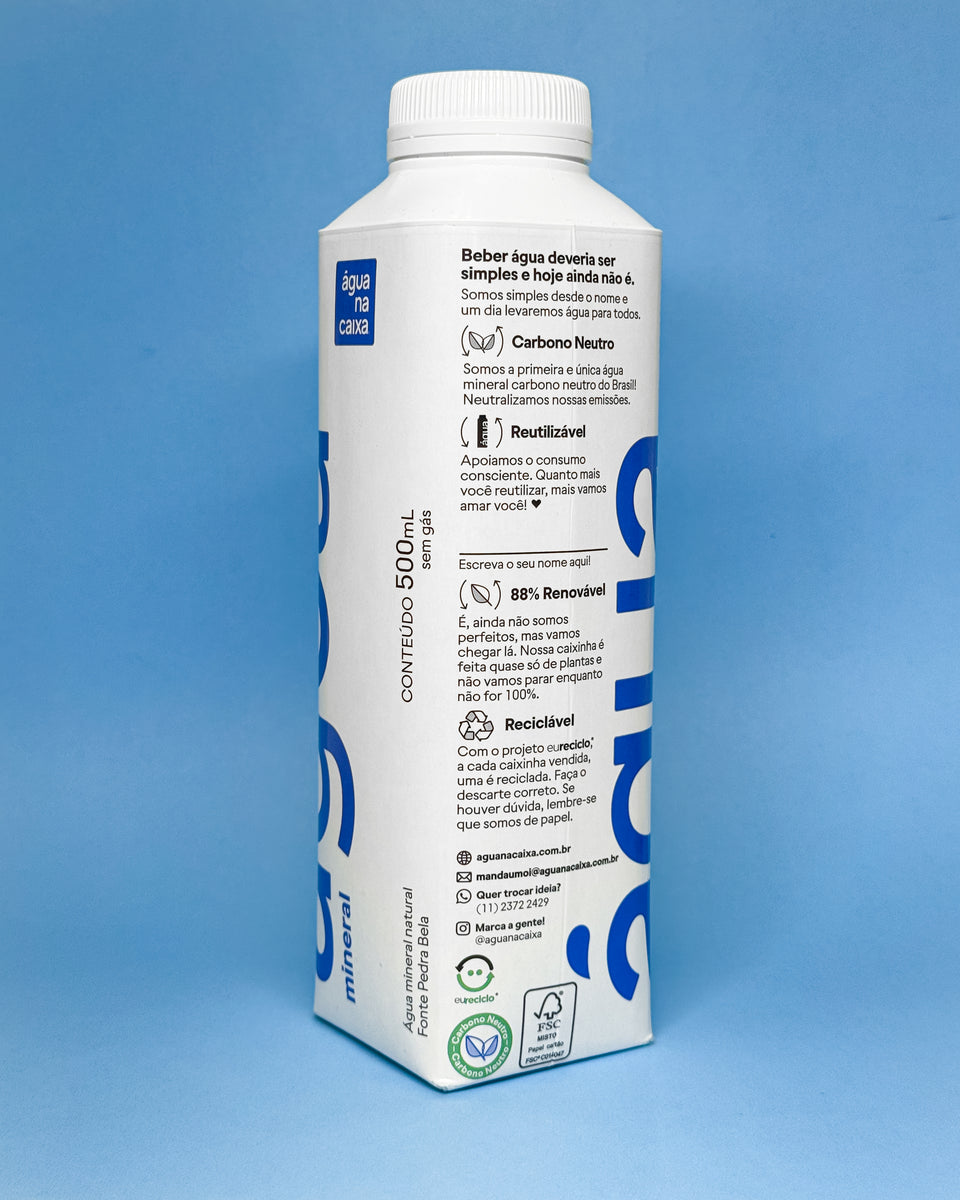 Água na Caixa 500ml | Pack 12 unidades