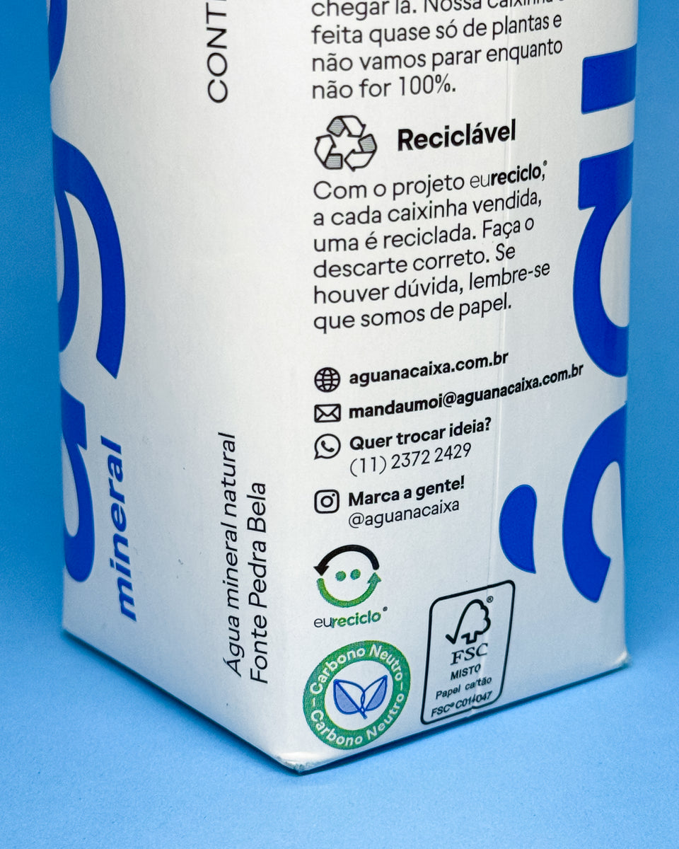 Água na Caixa 500ml | Pack 12 unidades