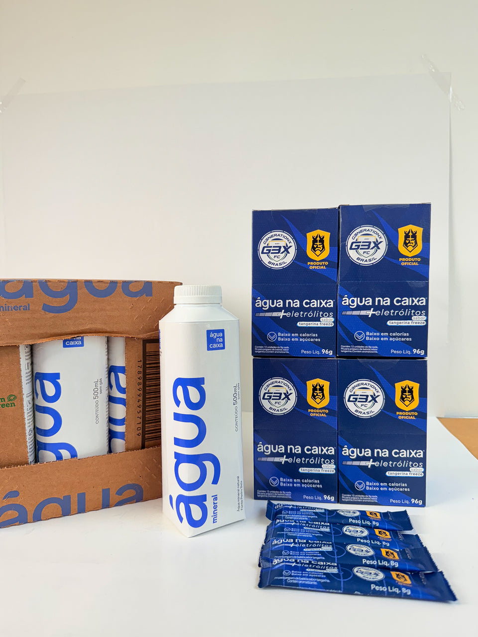 Kit 4 Display de Eletrólitos de Tangerina Freeze + Pack Agua 500ml