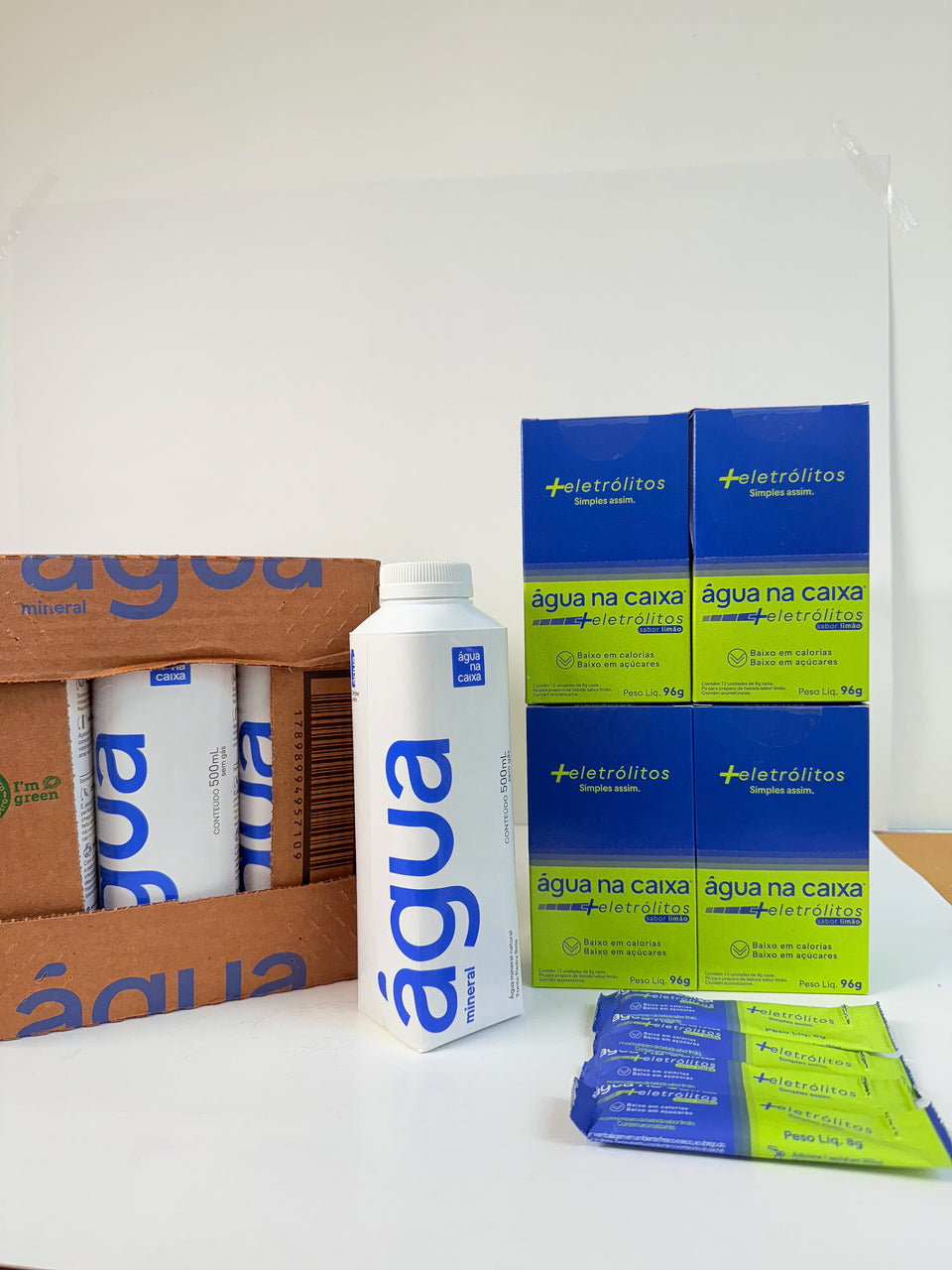 Kit 4 Display de Eletrólitos de Limão + Pack Agua 500ml