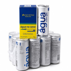 Kit Display de Eletrólitos de Abacaxi com Hortelã + Pack Agua com gás 310ml